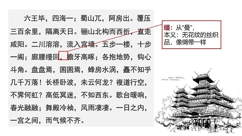 人教统编版必修下册16.1阿房宫赋课件第8页