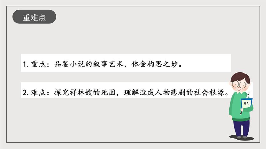 人教統(tǒng)編版高中語文必修下冊12《祝?！罚ń虒W(xué)課件）第3頁