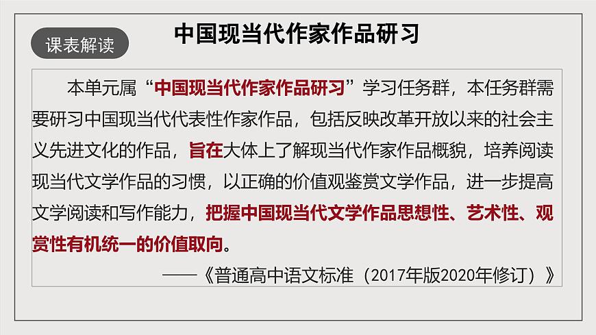 人教統(tǒng)編版高中語文選擇性必修下冊第二單元（單元解讀課件）第2頁