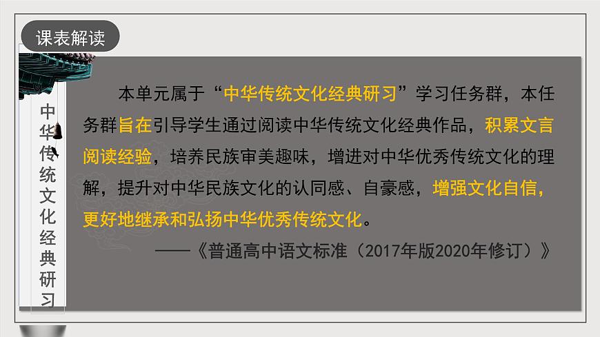 人教統(tǒng)編版高中語文選擇性必修下冊第三單元（單元解讀課件）第2頁