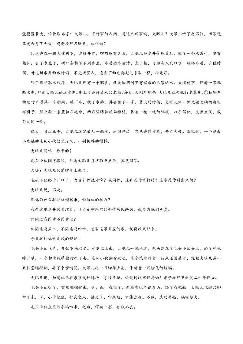 12(文学文本阅读)赏析语言技巧(教师版)-2024-2025学年新高考地区通用高考语文题型练习第2页