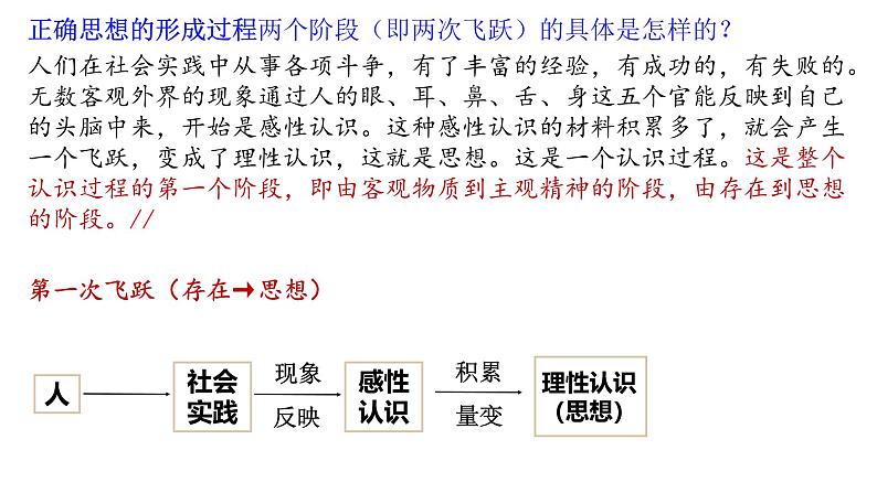 人教统编版选择性必修中册2.2人的正确思想是从哪里来的精品课件第8页
