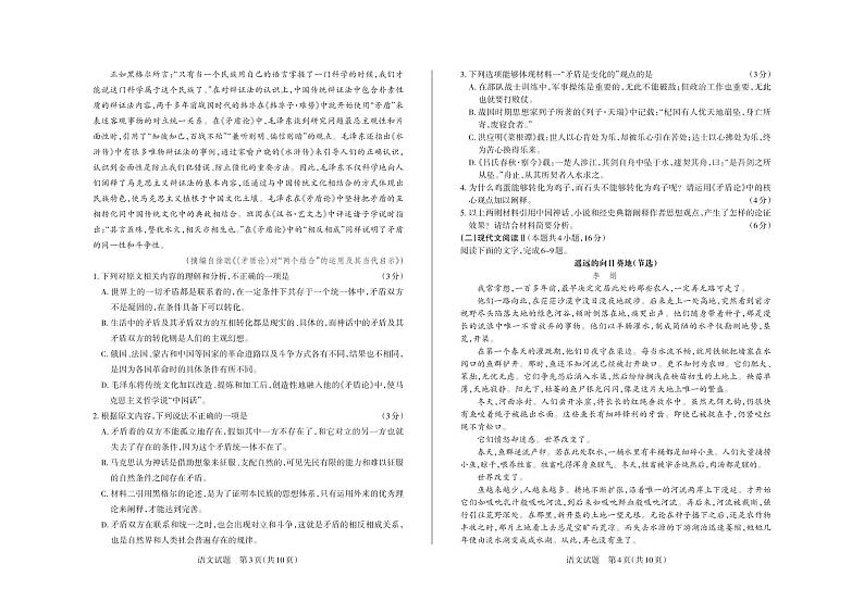 2024-2025学年高三备考核心模拟中期考试试题 语文第2页