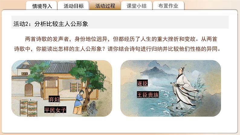 高中语文人教统编版选择性必修下册第一单元《氓》《离骚》比较阅读 课件第6页