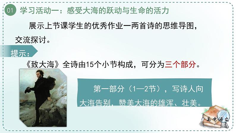 人教统编版高中语文选择性必修中册《学习任务二:诗歌,心灵的舞蹈》单元教学课件(第六七课时)第7页