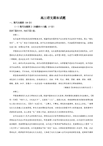 2025梅河口五中高三上学期期末考试语文含答案