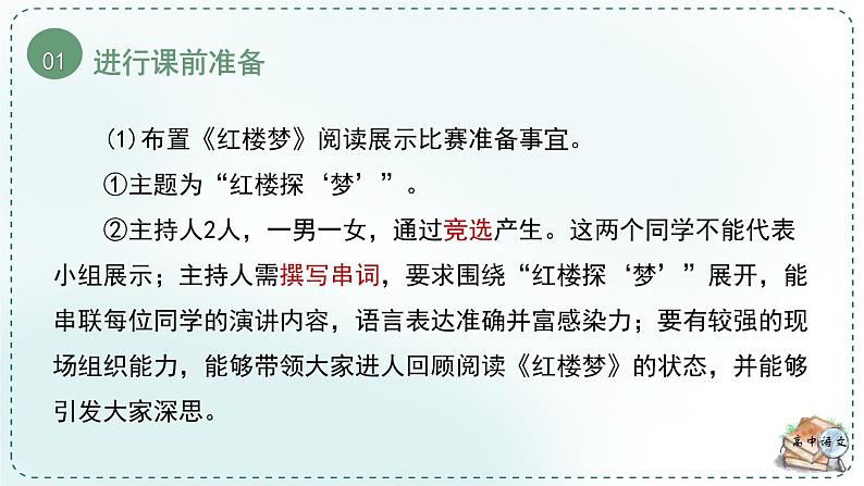人教统编版高中语文必修 下册 第七单元整本书阅读《红楼梦》《学习任务四:迁移运用,交流展示》单元教学课件(2课时)第6页