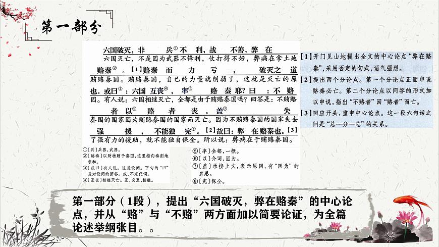 人教統(tǒng)編版高中語(yǔ)文必修 下冊(cè) 8-16*《六國(guó)論》課文簡(jiǎn)析 課件第3頁(yè)