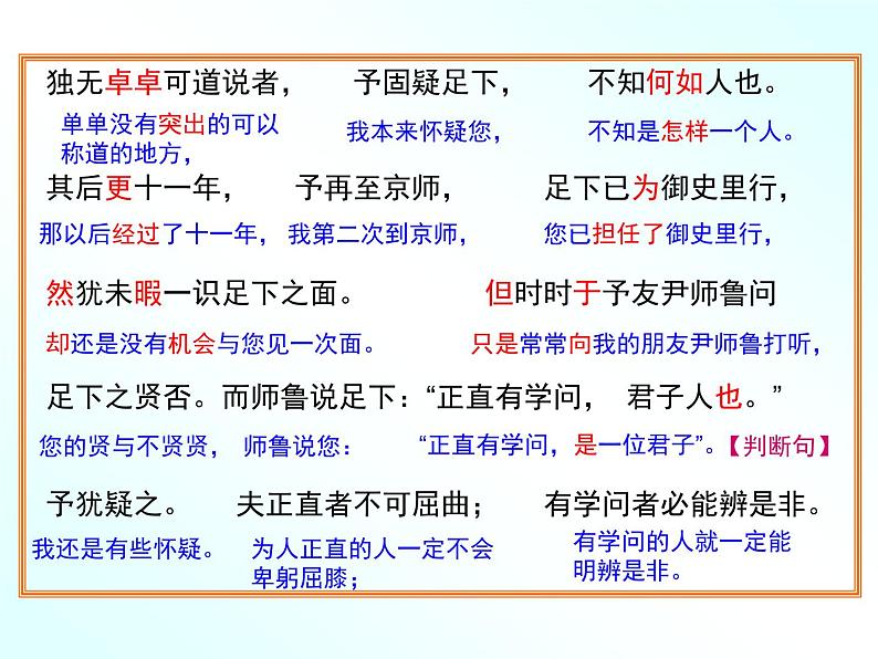 语文版高中 语文必修四 4-14*《与高司谏书》名师课件第8页