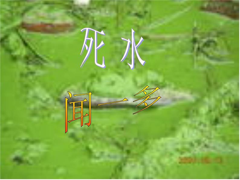 语文版高中 语文必修一 2-5*《死水》参考课件4第1页