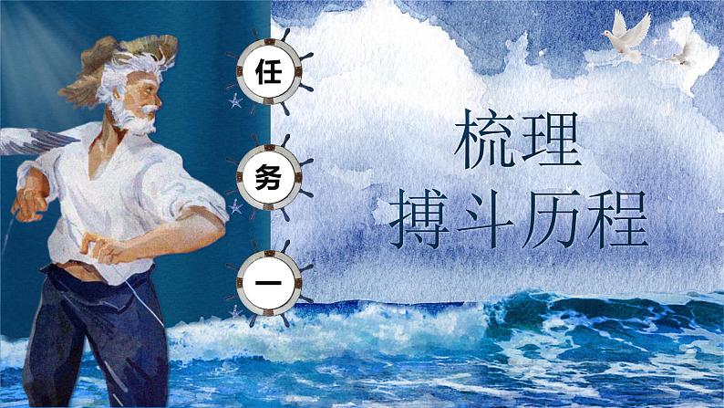 部编版2024高中语文选择性必修上册《老人与海 》 课件第8页
