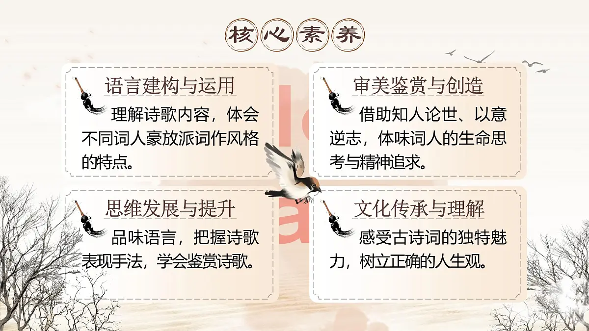 部编版2025高中语文必修上册《念奴娇赤壁怀古》《永遇乐京口北固亭怀古》群文阅读 课件第2页