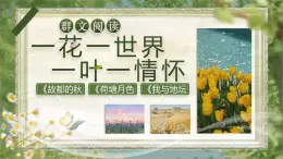 部编版2025高中语文必修上册《故都的秋》《荷塘月色》《我与地坛》群文阅读  课件