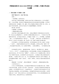 河南省洛阳市2024-2025学年高二上学期1月期末考试语文试题
