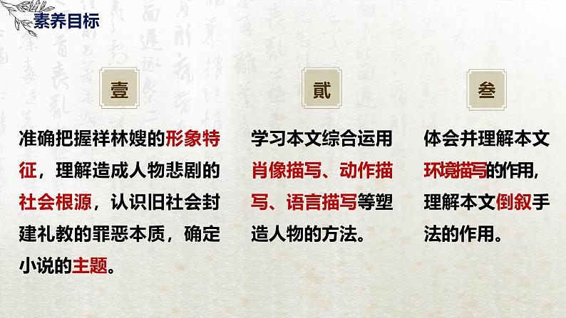 12 祝福 第一课时(教学课件)-高中语文人教统编版必修下册第4页