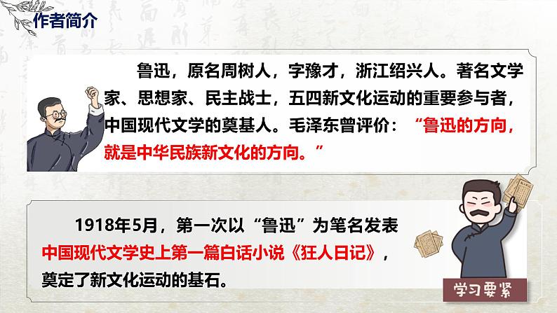 12 祝福 第一课时(教学课件)-高中语文人教统编版必修下册第5页