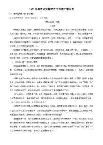 2025年高考語文解密匯編訓(xùn)練之文學(xué)類文本閱讀（Word版附解析）