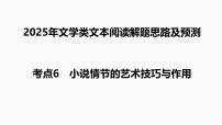 高考語(yǔ)文二輪復(fù)習(xí)課件考點(diǎn)6+小說(shuō)情節(jié)的藝術(shù)技巧與作用-2025年高考語(yǔ)文新課標(biāo)命題方法分析及創(chuàng)新策略