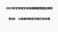 高考语文二轮复习课件考点6+小说情节的艺术技巧与作用-2025年高考语文新课标命题方法分析及创新策略