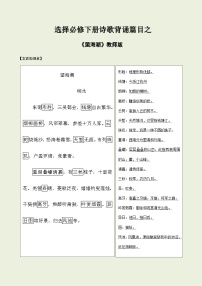 2025年高考語文選擇必修下冊之《望海潮》——2025年高考語文古詩文必備篇目讀寫專練
