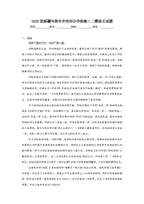2025届新疆乌鲁木齐市部分学校高三二模语文试题（无答案）