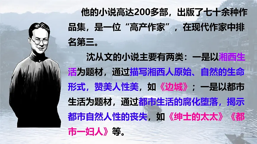 统编版高中语文选择性必修下册《边城(节选)》课件第5页