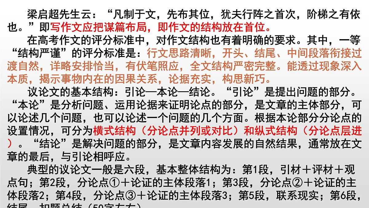 2025年高考复习之议论文结构建构突破-备战2025年高考语文写作技巧实战分析与素材运用课件(全国通用)第2页