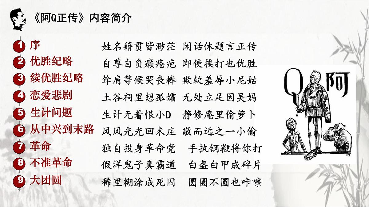 统编版高中语文选择性必修下册教学课件《阿Q正传(节选)》第3页