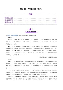 2025年高考語文二輪復習(新高考通用)專題16內(nèi)容概述題(練習)(學生版+解析)