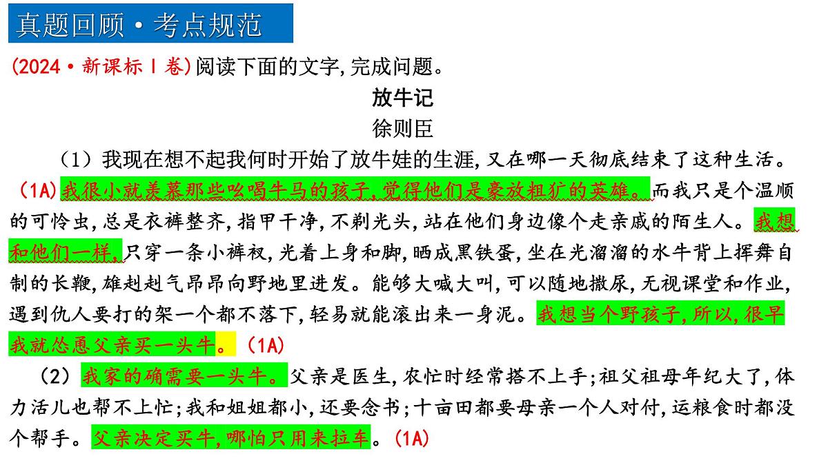 专题三 文学类散文阅读总复习(课件)-2025年高考语文总复习专题精讲课件(全国通用)第6页