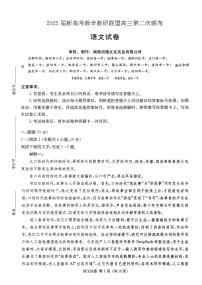 湖南新高考教学教研联盟暨长郡二十校联盟2025届高三下学期第二次联考语文试卷（PDF版附解析）