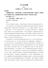 山东省德州市2024-2025学年高二上学期期末语文试题 含解析