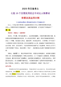 專題01  七組16個(gè)百搭實(shí)用的古今對比人物素材講義-2025年高考語文作文素材講義（熱點(diǎn)+人物+經(jīng)典+結(jié)構(gòu)素材講義）