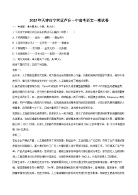 2025年天津市寧河區(qū)蘆臺一中高考語文一模試卷(含詳細(xì)答案解析)