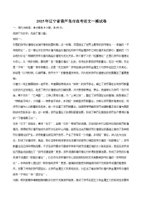 2025年辽宁省葫芦岛市高考语文一模试卷(含详细答案解析)