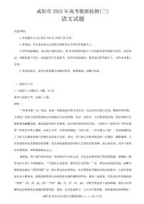 2025年咸阳高考三模语文试题及答案