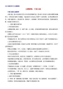 2025届高考作文主题猜想:中国力量-2025年高考语文作文考前60天主题预测讲练(主题押题 模板 素材)全国通用