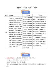 2025年高考语文(新高考专用)猜押作文题(第23题)(学生版+解析)练习