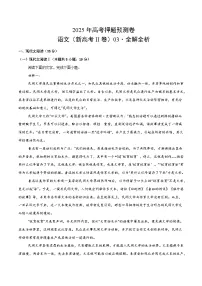 2025年高考押题预测卷:语文(新高考II卷03)(解析版)