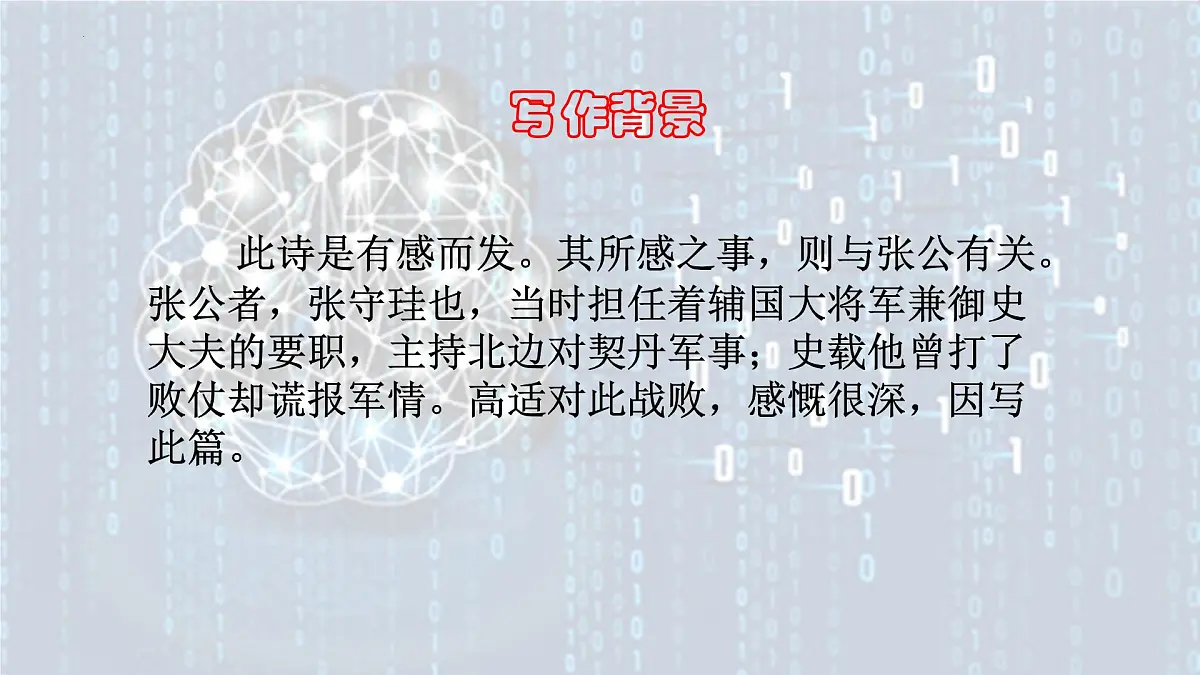 高中语文统编版选择性必修中册古诗词诵读《燕歌行》课件第4页