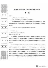 陕西省2025届高三新高考语文全真模拟试题
