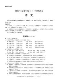 2025届四川省绵阳市涪城区中考第三次诊断考试语文试题（高考模拟）