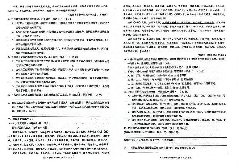 2025届湖北省武汉市第二中学高三二模语文试题第3页