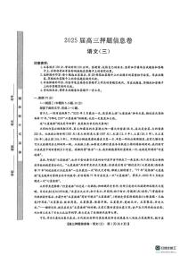 2025届九师联盟高三语文押题信息卷三（高考模拟）
