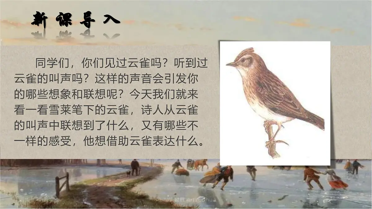 统编版高中语文必修上册2.4致云雀课件第3页