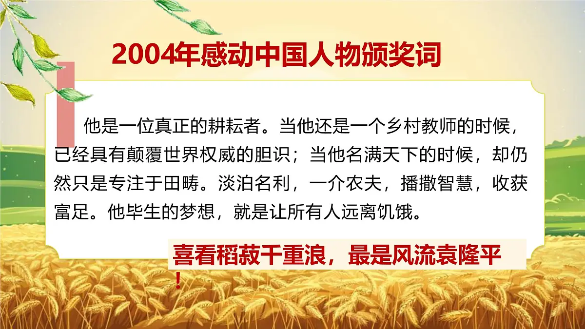 喜看稻菽千重浪第2页