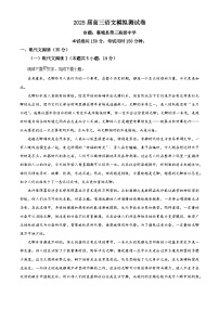河南省许昌市部分学校2024-2025学年高三下学期模拟检测语文试题(高考模拟)