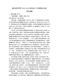 语文：贵州省毕节市2023-2024学年高二下学期期末考试试题（解析版）