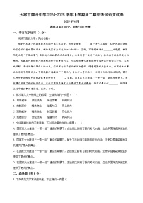 天津市南开中学2024-2025学年下学期高二期中考试语文试卷