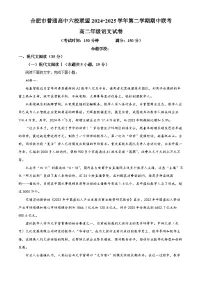 安徽省合肥市普通高中六校联盟2024-2025学年高二下学期期中联考语文试题